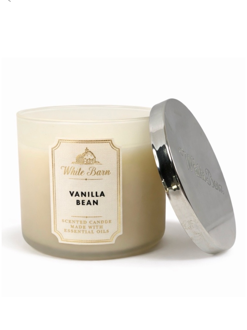Bath & Body Works White Barn 3-Wick Scented Vanilla Bean Candle - Picture 7 of 7